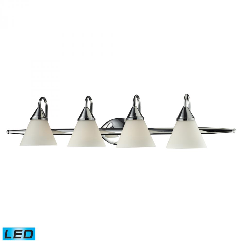 Four Light Chrome Vanity