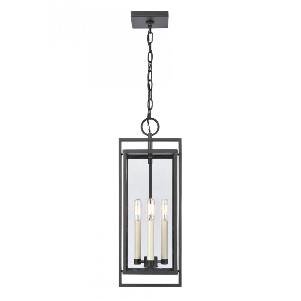 Gladwyn 22.75'' High 3-Light Outdoor Hanging Light - Matte Black