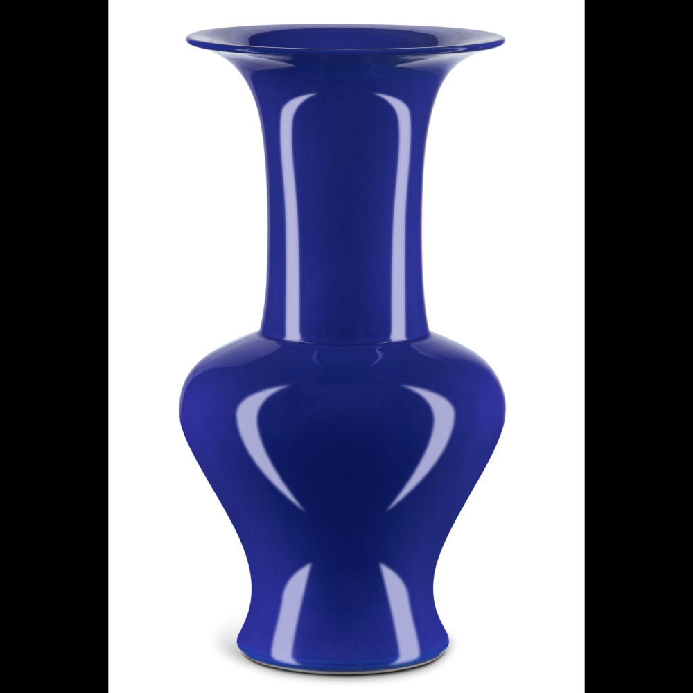 Ocean Blue Corolla Vase