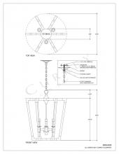 Currey 9000-0220 - Bastian Medium Chestnut Lanter