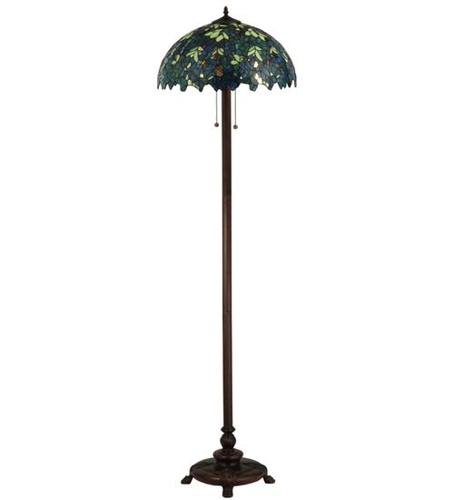 63"H Nightfall Wisteria Floor Lamp