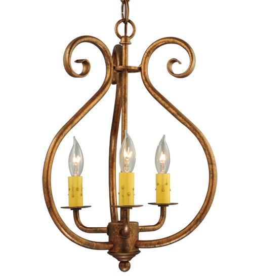 12" Wide Easton 3 Light Pendant