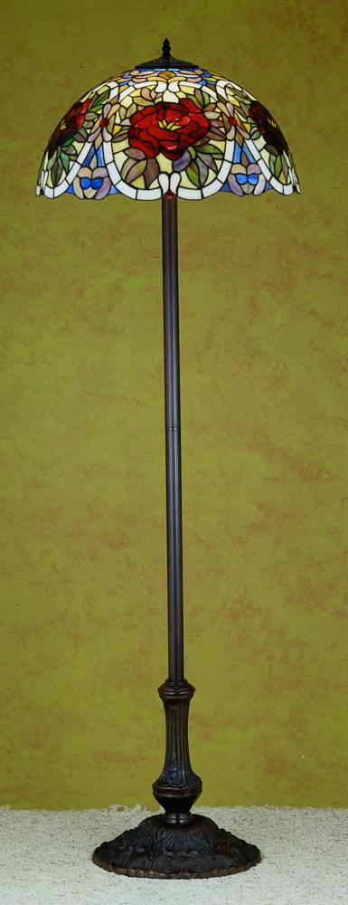 63" High Renaissance Rose Floor Lamp