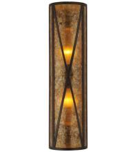 Meyda White 106559 - 8" Wide Saltire Craftsman Wall Sconce