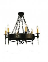 Meyda White 111562 - 24" Wide Warwick 6 Light Chandelier