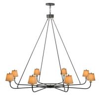 Meyda White 118614 - 62"W Brach Ring 8 LT Chandelier