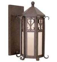 Meyda White 120187 - 9"W Caprice Lantern Wall Sconce