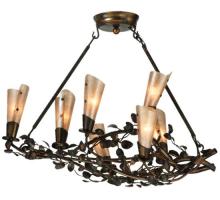 Meyda White 131817 - 34" Long Vinca Vine 7 Light Chandelier