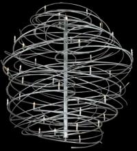 Meyda White 134563 - 73"W Cyclone 36 LT Chandelier