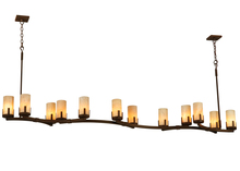 Meyda White 136838 - 96" Long Cero 12 Light Oblong Chandelier