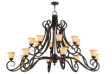 Meyda White 141671 - 72" Wide Angelo 16 Light Chandelier