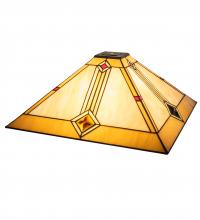 Meyda White 141958 - 17" Square Diamond Mission Shade