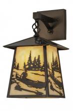 Meyda White 150684 - 8"W Stillwater Canoe At Lake Hanging Wall Sconce