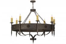 Meyda White 151522 - 54"W Calandra 8 LT Chandelier