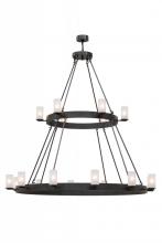 Meyda White 153502 - 72"W Chappell 18 LT Two Tier Chandelier