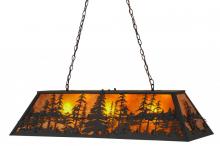 Meyda White 157852 - 48"L Tall Pines Oblong Pendant