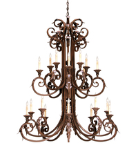 Meyda White 158718 - 48" Wide Serratina Chandelier