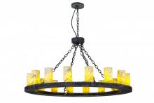 Meyda White 168321 - 48"W Loxley Jadestone 16 LT Chandelier