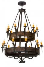 Meyda White 178715 - 56"W Costello 20 LT Two Tier Chandelier