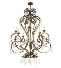 Meyda White 179688 - 48"W Josephine 10 LT Chandelier