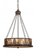 Meyda White 186232 - 22" Wide Mountain Pine Inverted Pendant