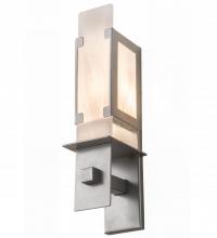 Meyda White 188535 - 6.5"W Estructura Wall Sconce