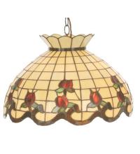 Meyda White 19137 - 20" Wide Roseborder Pendant