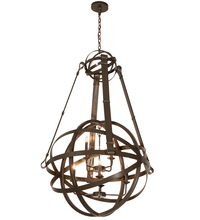 Meyda White 196041 - 36" Wide Gimbal Grinado Chandelier