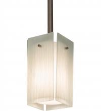 Meyda White 200143 - 5" Wide Quadrato Pendant