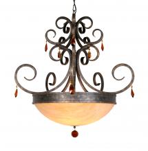 Meyda White 200730 - 36" Wide Serratina Chandelier