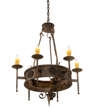 Meyda White 205030 - 30" Wide Lorenzo 6 Light Chandelier