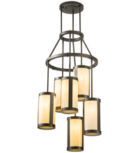 Meyda White 210238 - 24" Wide Cartier 6 Light Chandelier