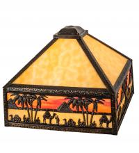 Meyda White 217638 - 13" Square Camel Mission Shade