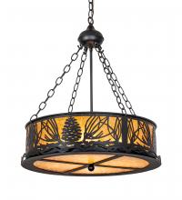 Meyda White 220141 - 22" Wide Mountain Pine Inverted Pendant