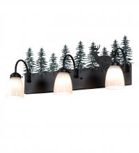 Meyda White 226178 - 27" Wide Deer 3 Light Vanity Light