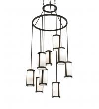 Meyda White 226577 - 35" Wide Cartier 9 Light Chandelier