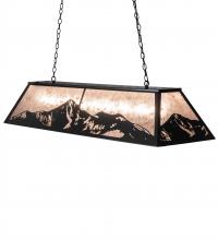 Meyda White 236966 - 61" Long Mountain Range Oblong Pendant