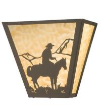 Meyda White 23955 - 13" Wide Cowboy Wall Sconce