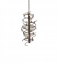 Meyda White 240052 - 21" Wide Cyclone 12 Light Chandelier