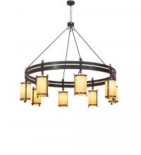 Meyda White 243019 - 82" Wide Beartooth 8 Light Chandelier