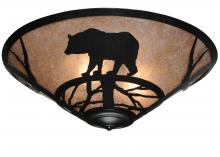 Meyda White 243087 - 22" Wide Bear on the Loose Flushmount