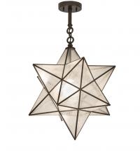 Meyda White 249905 - 21" Wide Moravian Star Semi-Flushmount