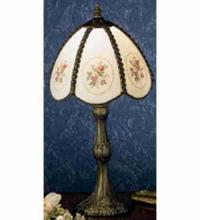 Meyda White 31308 - 17"H Rose Bouquet Accent Lamp