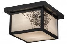 Meyda White 46307 - 10"Sq Hyde Park Spider Web Flushmount