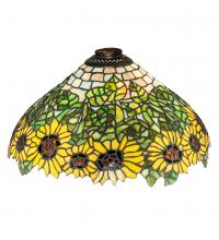 Meyda White 65822 - 15" Wide Wild Sunflower Shade