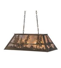 Meyda White 72132 - 33" Long Tall Pines Oblong Pendant