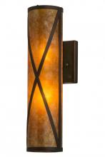 Meyda White 72363 - 5" Wide Saltire Craftsman Wall Sconce