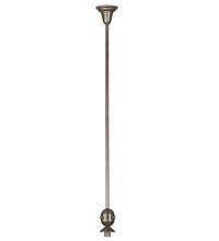 Meyda White 74258 - 5"W Revival Brushed Nickel Deco Ball Pendant Hardware