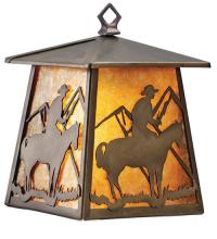 Meyda White 82672 - 7.5"W Cowboy Hanging Wall Sconce