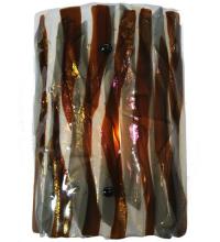 Meyda White 99529 - 8"W Metro Fusion Marina Wall Sconce